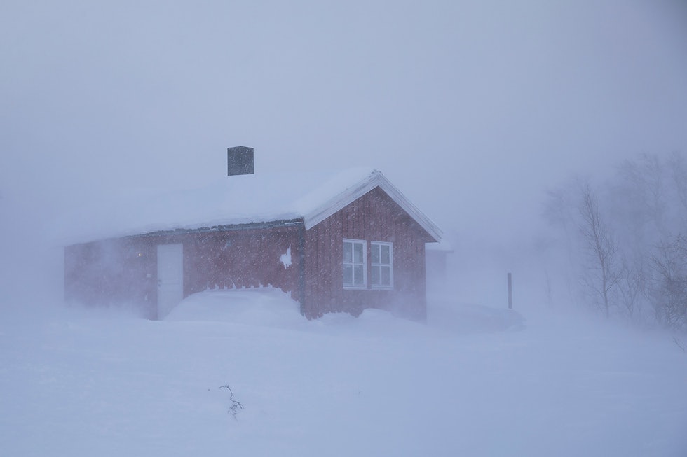 UVÆR: Det var mye dårlig vær på turen til Mats. Foto: Mats Grimsæth Mats Grimsæth