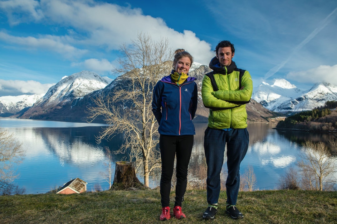 Kilian Jornet og Emelie Forsberg hjemme i Rauma. Foto: Matti Bernitz Kilian Jornet og Emelie Forsberg hjemme i Rauma. Foto: Matti Bernitz