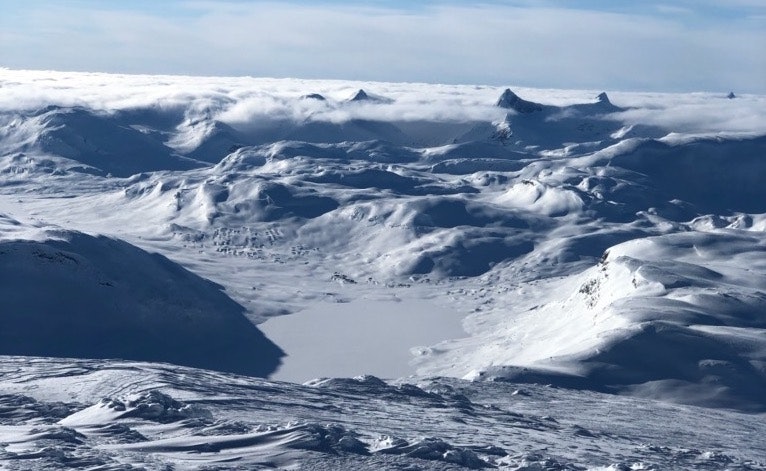 VINTEREN 2020: Fra Galdebergstinden 5. mars. Foto: Solbjørg Kvålshaugen