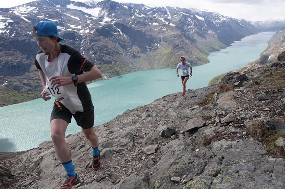 FJELL-PROFIL: Dynafit er hovedsponsor for det nye fjelløpet. Her fra Besseggløpet i 2019. Kjell M. Berli i fint driv. Foto: Gunhild Aaslie Soldal fjelløping i jotunheimen