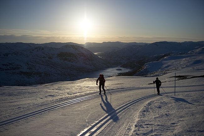FEELGOOD: Høyfjellsløypene snor seg rundt og over fjellene som omringer Hovden på alle kanter. Foto: Per Arne Andersen