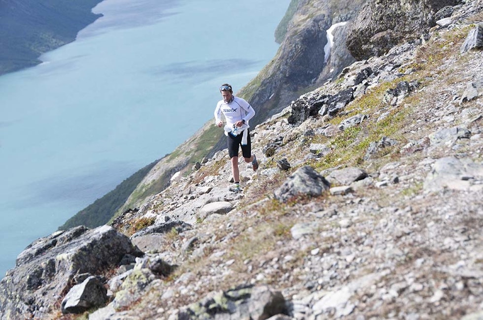 TRENINGSØKT: Snaut 15 kilometer, men en god del høydemeter og steinete terreng. Foto: Gunhild Aaslie Soldal besseggløpet