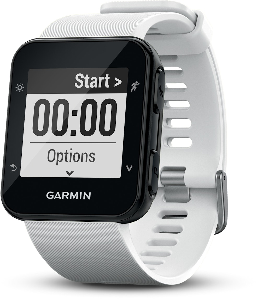 MER AVANSERT: Med Forerunner 35 kan du forhåndsprogrammere egne økter og endre visningsvinduene rett i klokka. Garmin Forerunner 35