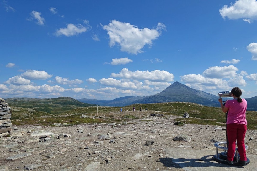 Fra kanonstillingen har du utsikt over blant annet Gaustatoppen, Vemork og Hardangervidda. Foto: Erlend Larsen OaRvf15w