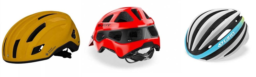 SKJERM HODET: 1. Sweet Protection Outrider 2. Rudy Project Rush 3. Giro Ember Mips rulleskihjelmer fra sweet-rudyprojet-giro