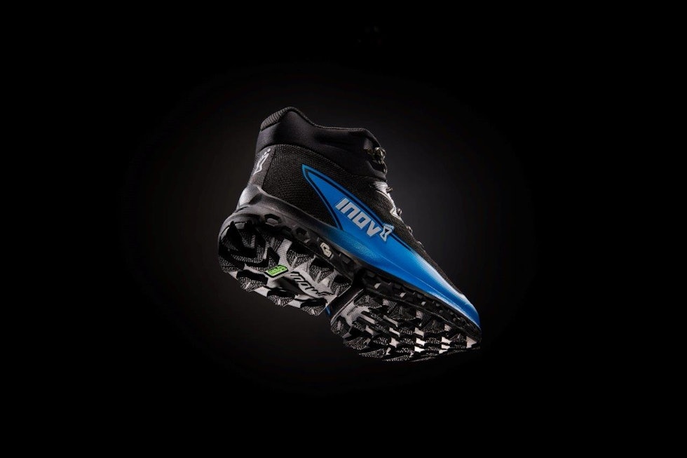 GRAFEN-GREP: Inov8 sin yttersåle inneholder grafen som skal gi ekstra grep og styrke. INOV8 RocFly G390