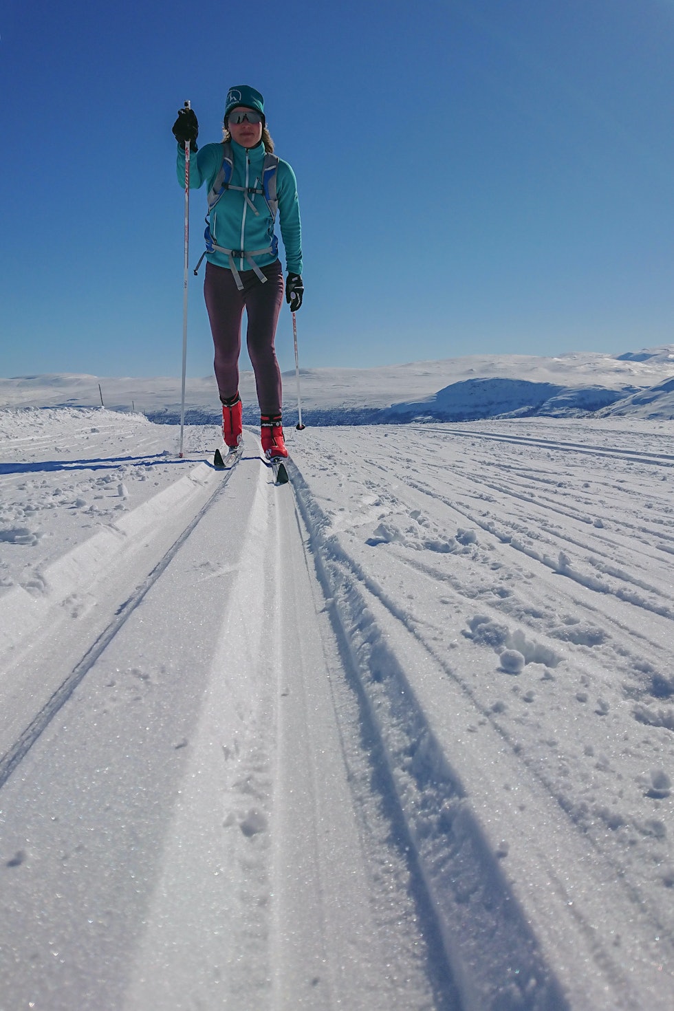 FJELLØYPA: Fine skiforhold i Fjelløypa. Foto: Matti Bernitz Pedersen llangren på bjorli fjelløypa foto matti bernitz pedersen