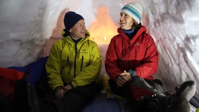 TO-ROMS: Et koselig krypinn i snøen. Foto: Jannike Høyem bygging av kantgrop how to