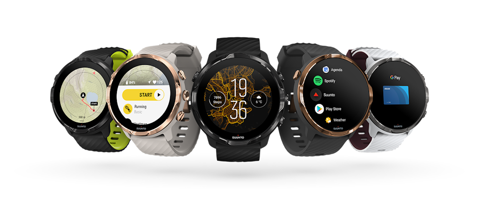 MED FARGEKART: Suunto 7 kan bruke Google-apper og har eget fargekart. Suunto 7