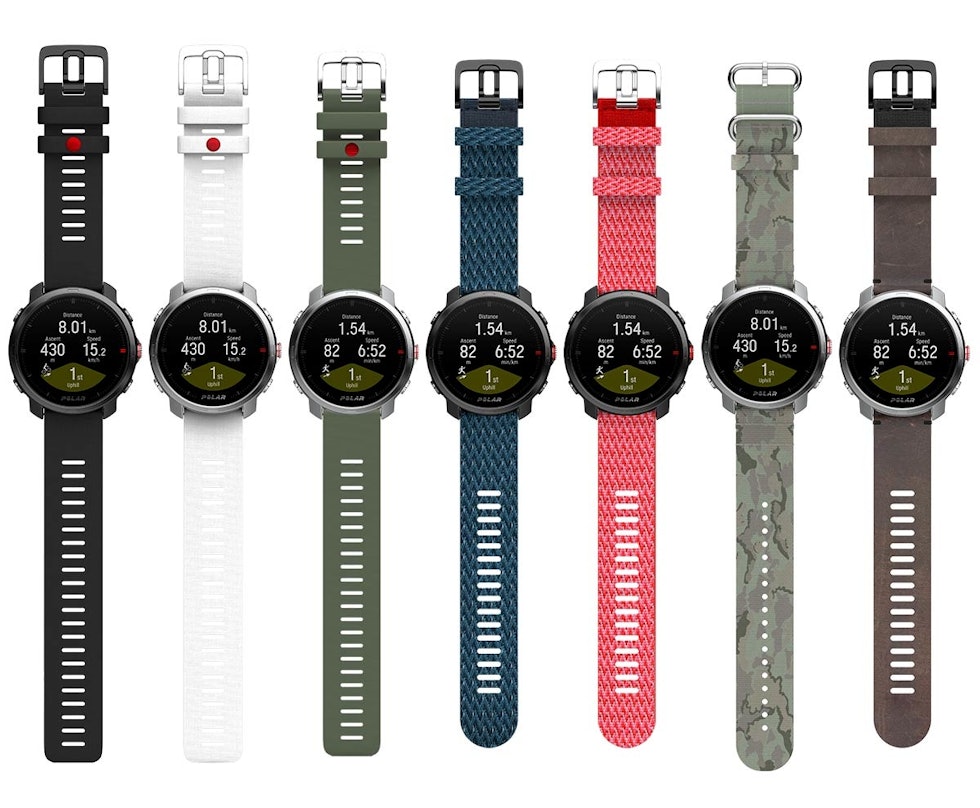 PERSONLIG TILPASNING: Du kan velge flere hus og remmer til Polar Grit-X polar Grit-X