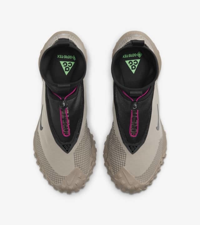 GUMMIFORSTERKNING: Yttersålen omslutter også tærne for bedre beskyttelse. Nike ACG Mountain Fly