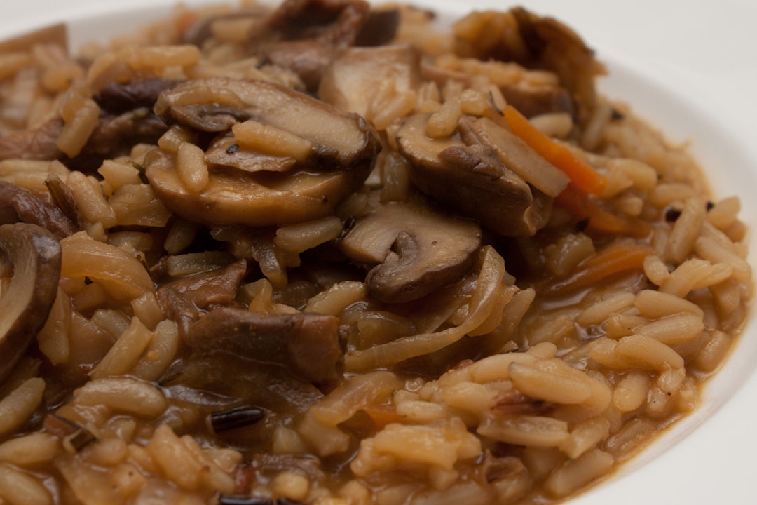 Fersk sopp i risotto slår faktisk aldri feil. Foto: Wikimedia Commons Porcini risotto