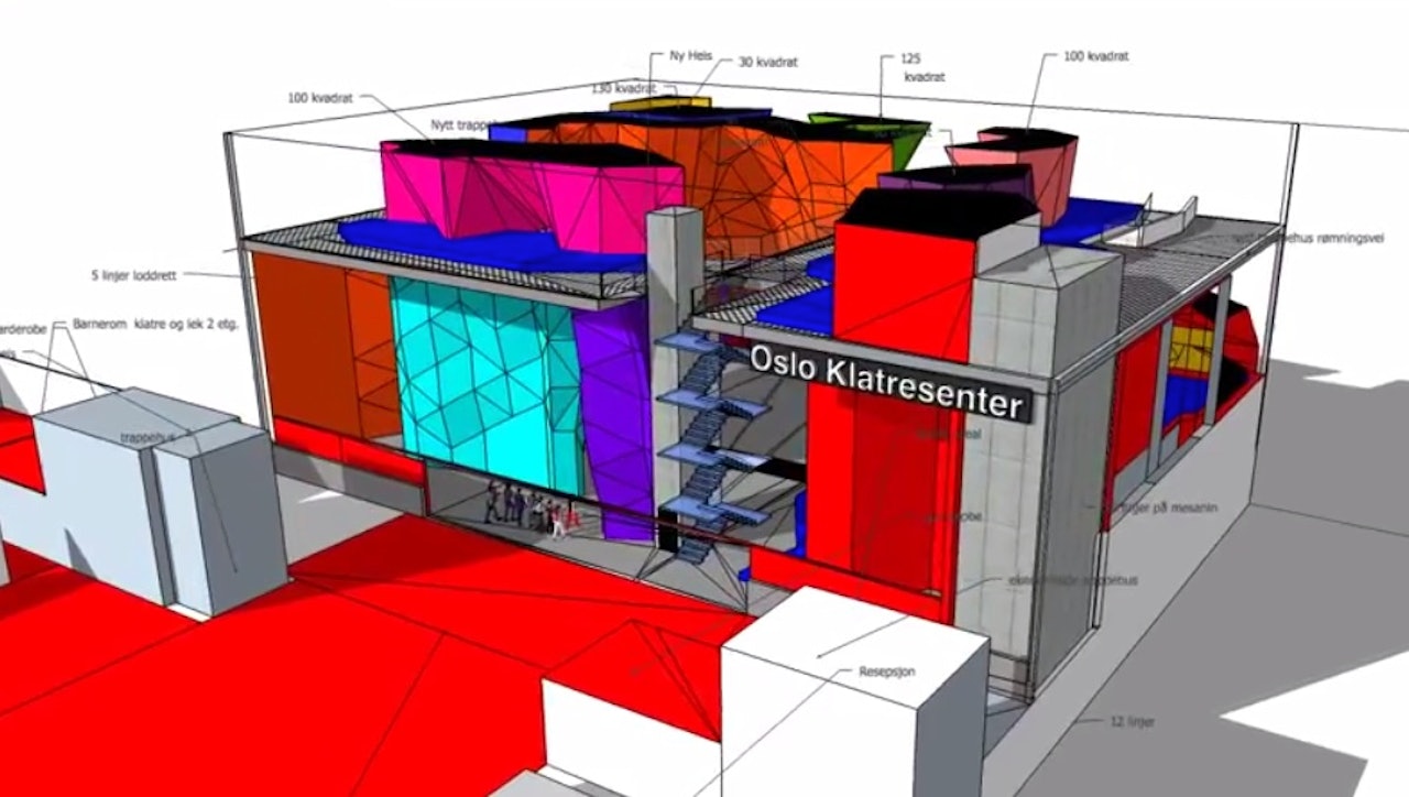 Oslo Klatresenter skal bli Nord-Europas største. Oslo Klatresenter skal bli Nord-Europas største.