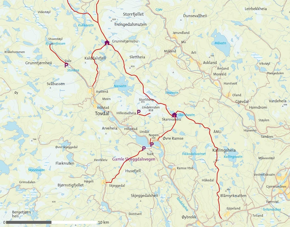 Tovdal-Kart Tovdal-Kart