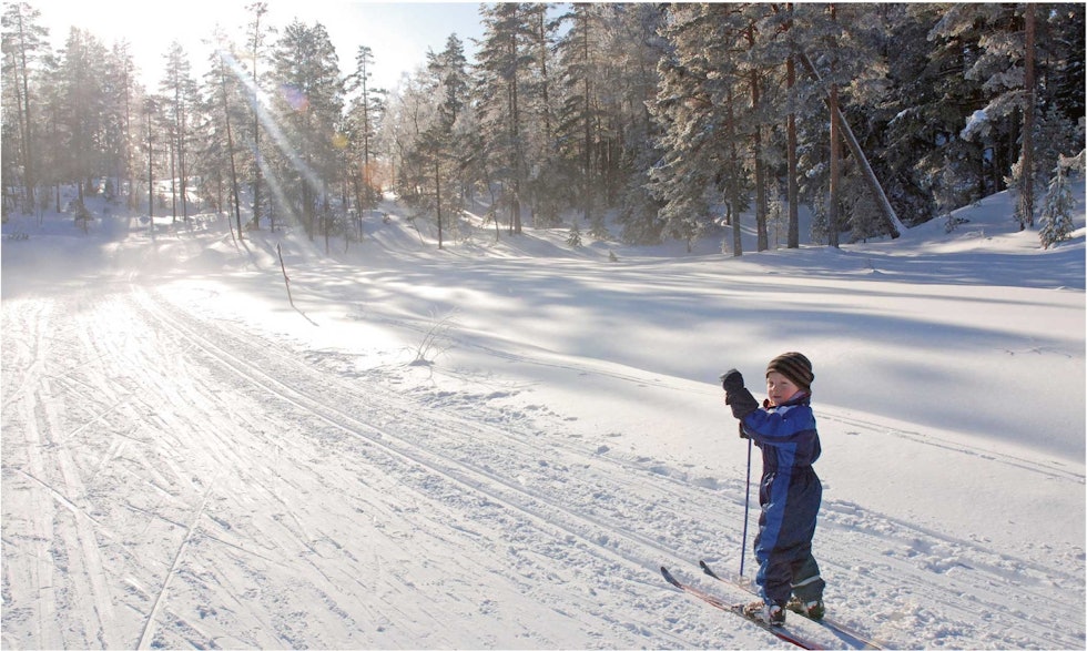 Det er korte og barnevennlige løyper både på Øynaheia og Toplandsheia. Foto: Ann-Kristin Robstad Jørgensen Ski-på-Toplandsheia-og-Øynaheia-Torolf-Kroglund-3