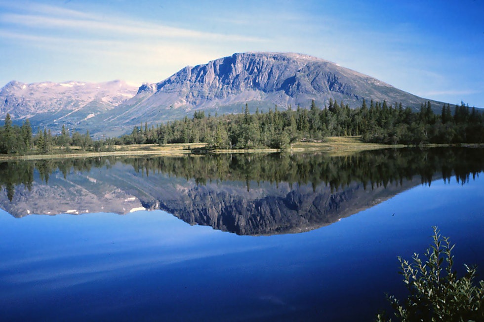 Skogshorn: Fjellet ruver over østre del av Hemsedal og gir utsikt til Jotunheimen på klare dagen. Foto: Wikimedia commons Skogshorn utemagasinet fjellturer sommer hemsedal