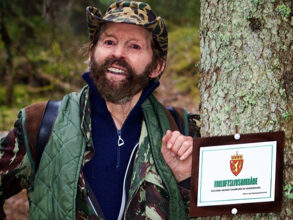 FRILUFTSLEGENDEN: Sverre M Fjelstad er tildelt Friluftslivets hederspris 2020. Bildet er fra 2015. Foto: Per Erik Fjeld Sverre M Fjelstad i 2015. Foto: Per Erik Fjeld
