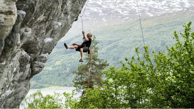 BEACHEN: Klatreparadis mellom Stryn og Loen beachen stryn