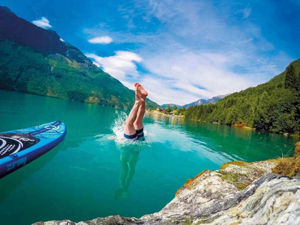 SELVPORTRETT: Instagramvennlig og forfriskende. Foto: Oddbjørn Hultin LO-VANNET stryn sup