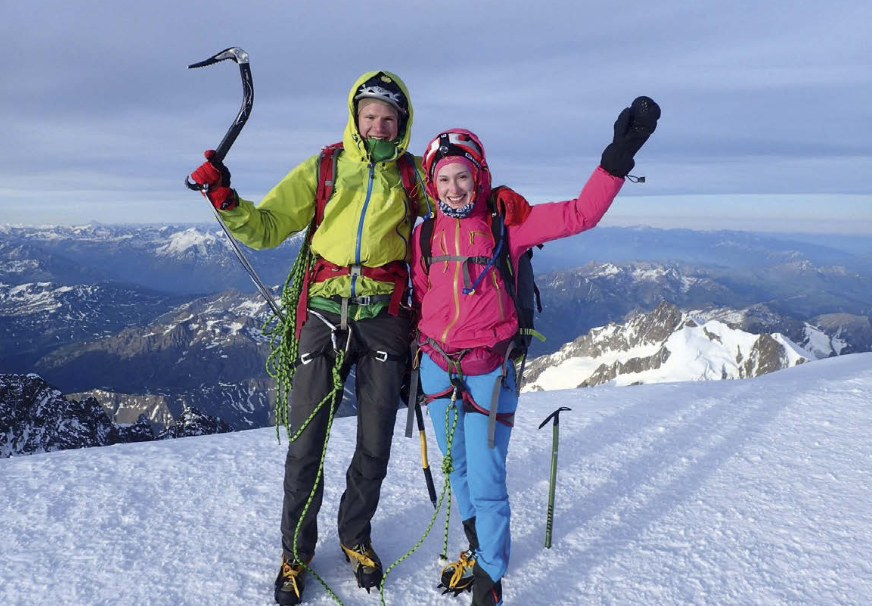 FLERE ALPER: Håvard og samboeren var på Mont Blanc, og fikk sansen for Alpene. Foto: Håvard Myklebust