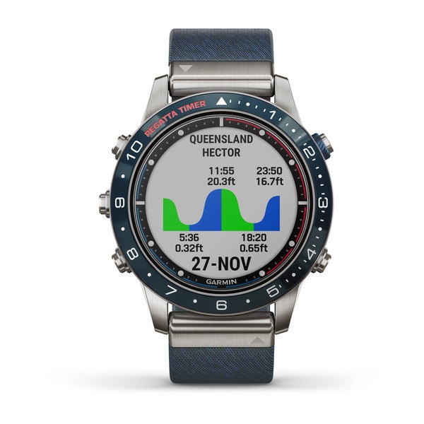 SEILE-UR: Skal du hevde deg i seiling må du ha kontroll på vær, vind og starten. Garmin MARQ Captain pulsklokke