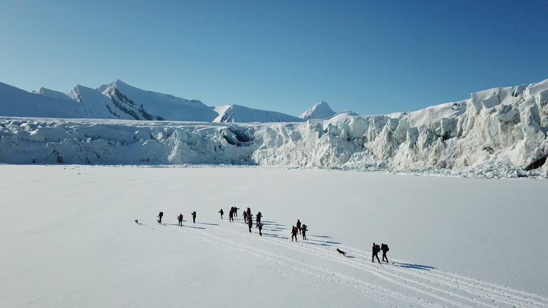 Tur på Svalbard under opptak. Tur på Svalbard under opptak.