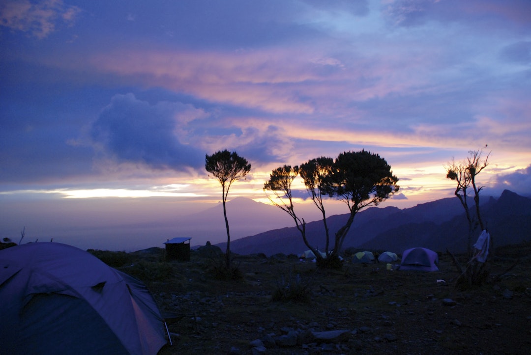 MAGISK: Det er vanskelig å beskrive en soloppgane på vei opp til Kilimanjaro. Lyset, temperaturen, lydene. Det er intenst å være på vei til toppen av Arika. Foto: Erling Rosenstrøm.