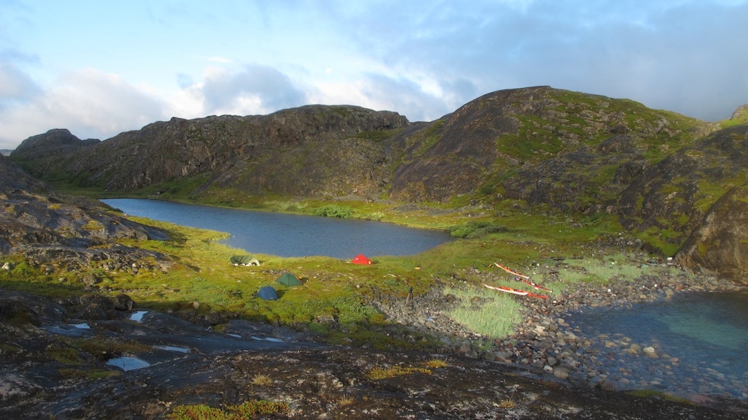 Turens siste overnatting på en idyll nær Jarfjorden utenfor Kirkenes. jarfjorden