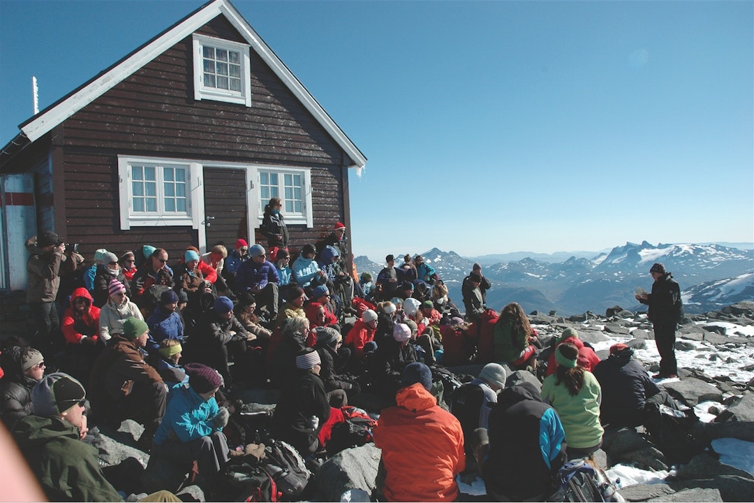 På toppen av Fanaråken. Foto: Sandra Lappegard På toppen av Fanaråken. Foto: Sandra Lappegard