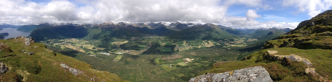 Panoramabilde frå Sætrehornet Panoramabilde frå Sætrehornet