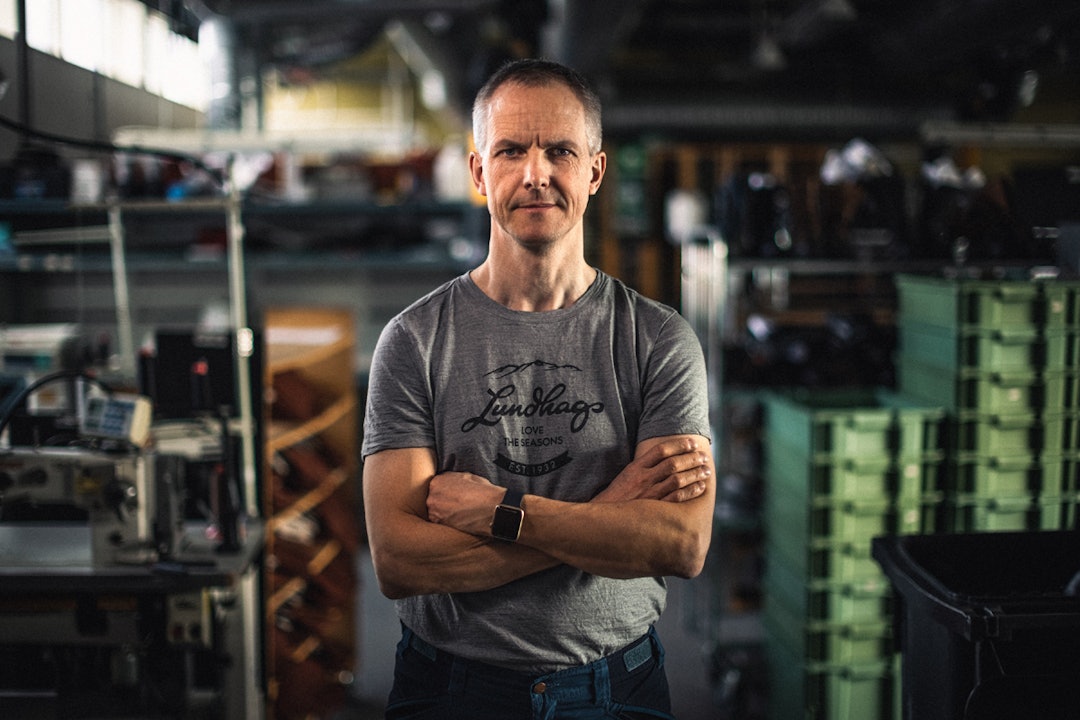 Mats Håkan Lundhag er barnebarn av Jonas, skomakeren som startet bedriften i mellomkrigstiden. Foto: Lundhags Mats Håkan Lundhags