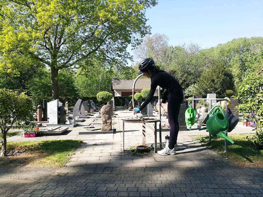 VANN: Kirkegårder er ypperlig for påfyll av vann! teresie hommersand