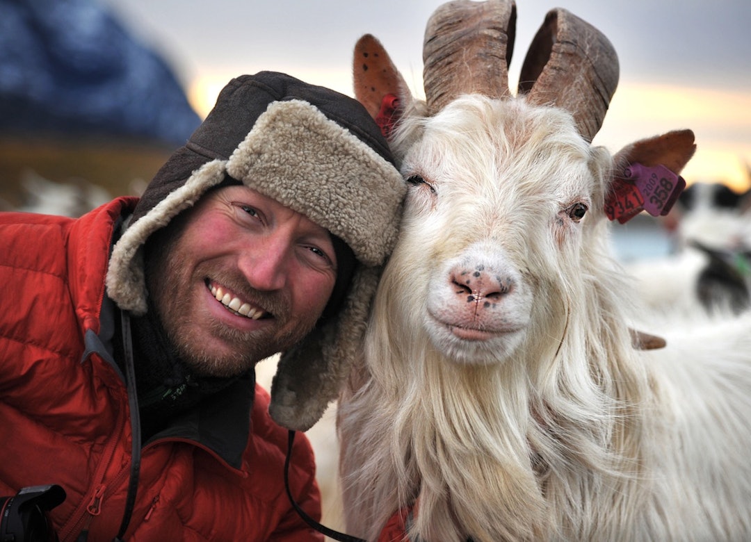 Audun og bukken (Foto Tine Marie Hagelin)