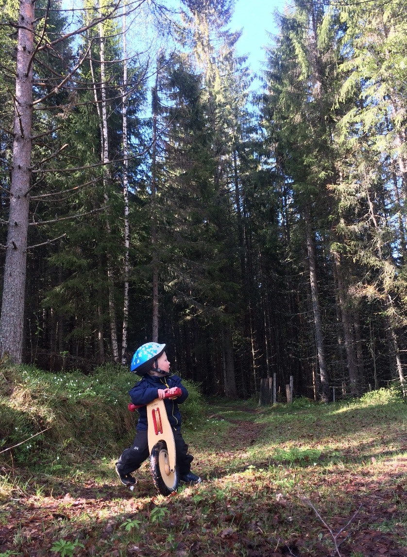 BASIS: Vi som vokste opp i forrige årtusen kan bare misunne dagens barn løpesykkelen. Foto: Gunhild Aaslie Soldal