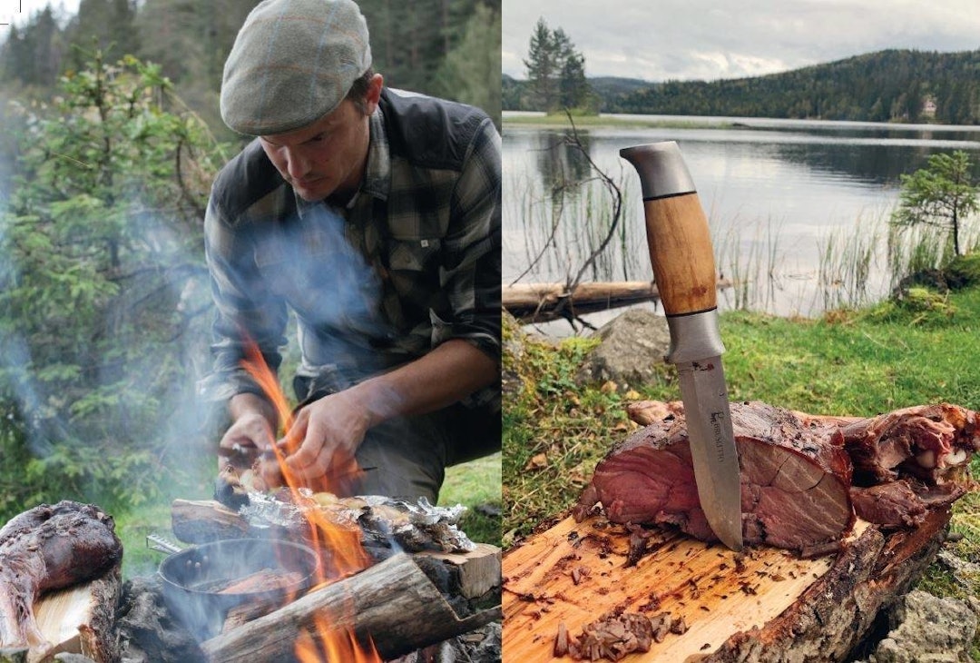 selvplukket sopp lammeskank ute turmat finere mat på tur