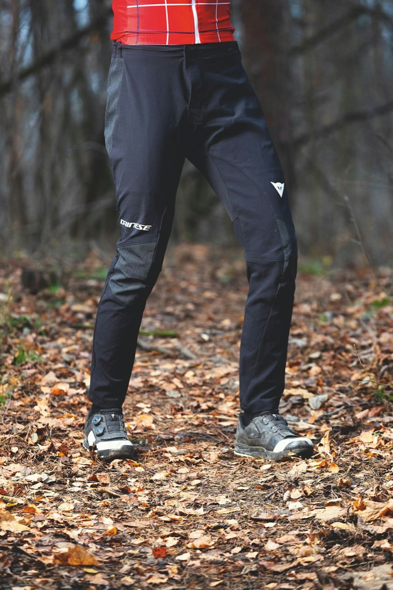 UTFORBUKSE: Dainese HG pant er tynn, lett og myk. UTFORBUKSE: Dainese HG pant er tynn, lett og myk.