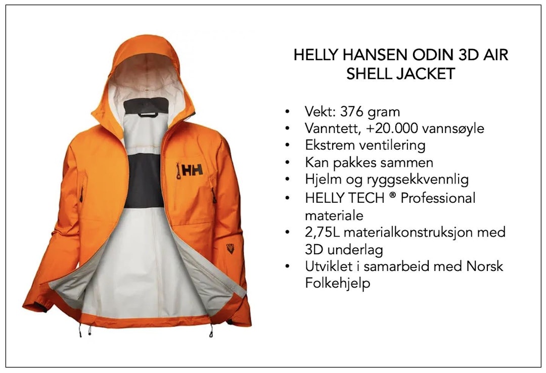 Fakta om Helly Hansen Odin Fakta om Helly Hansen Odin
