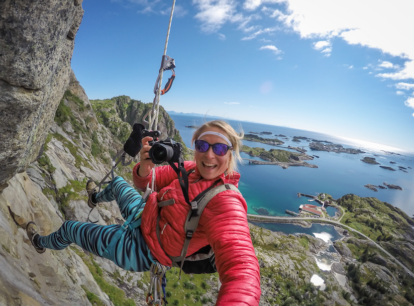 KLATRING: Steigen er ypperlig for klatring. Foto: Kristin Folsland kristin folsland olsen
