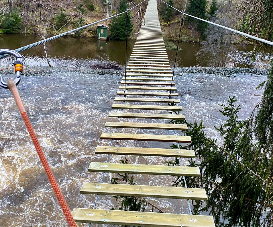 PÅ GRENSEN: Halden er mest kjent for padling og sluser, som også er en del av Via Ferrata-opplevelsen. Foto: Via Ferrata Haldenkanalen via ferrata haldenkanalen