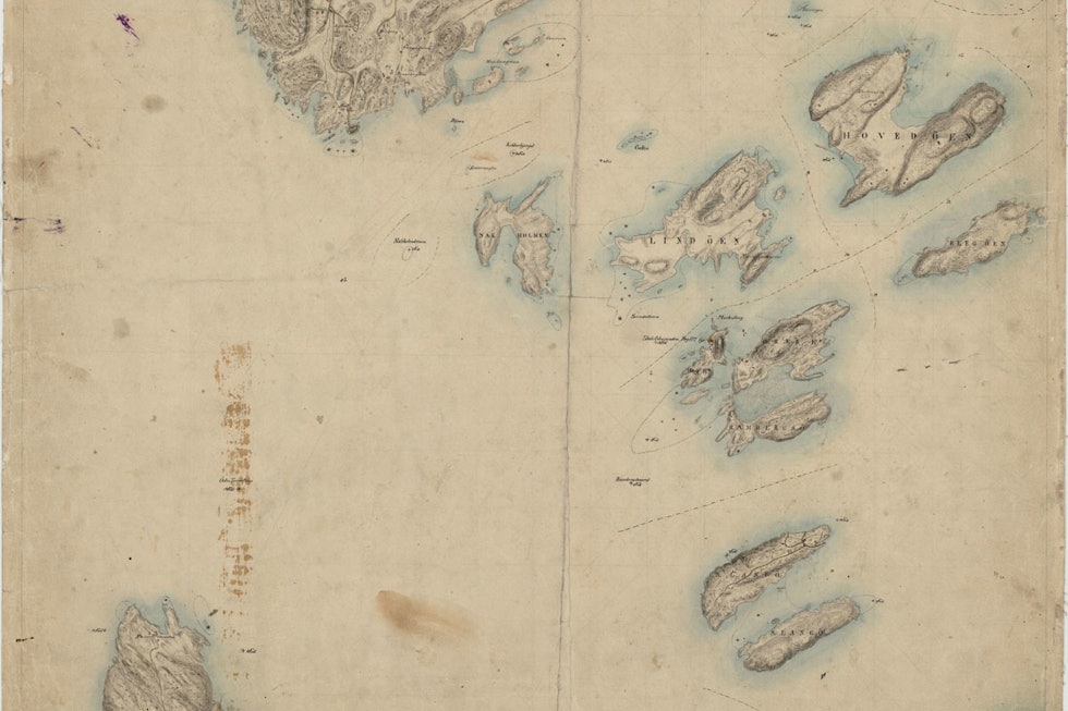 Kart over osloøyene fra 1838