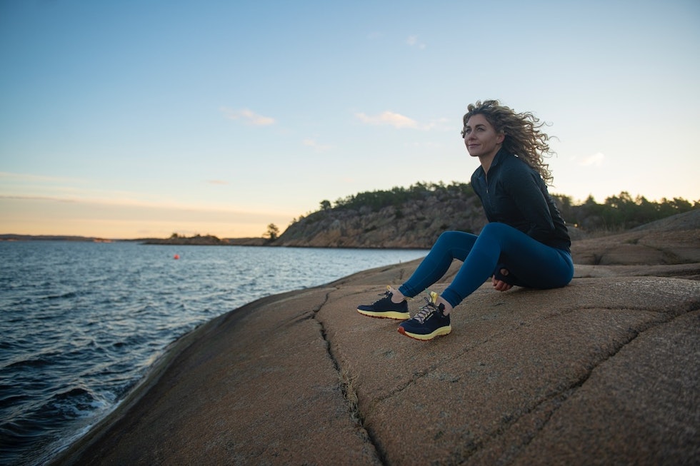 FØLING I FJÆRA: Cecilie Skog har vært med å utvikle Alfas nye Cecilie-sko. Alfa Cecilie-sko