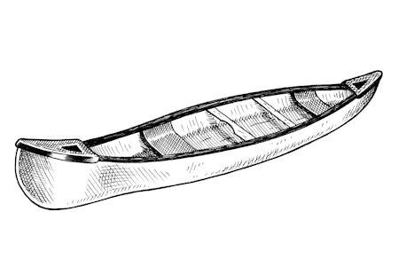 EKSPEDISJONEN: Teksten er et utdrag fra Eivind Eidslotts bok «Helt ute - et skåblikk på fjellfolk, skiturer, turistforeningshytter og løping generelt». Illustrasjon: Frode Skaren/byHands kano