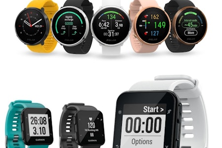 Garmin Forerunner 30, 35 og Polar Ignite