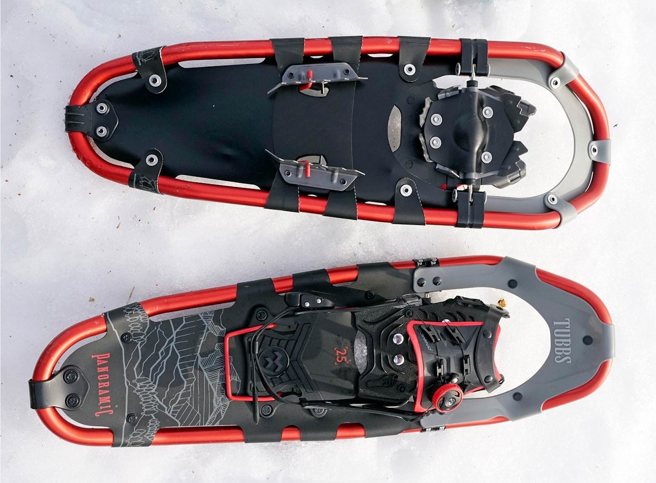 TUBBS PANORAMIC: I testen viser Tubbs Panoramic truger at de ikke er ulik tidligere modeller Tubbs Panoramic 25 truger test i snøen