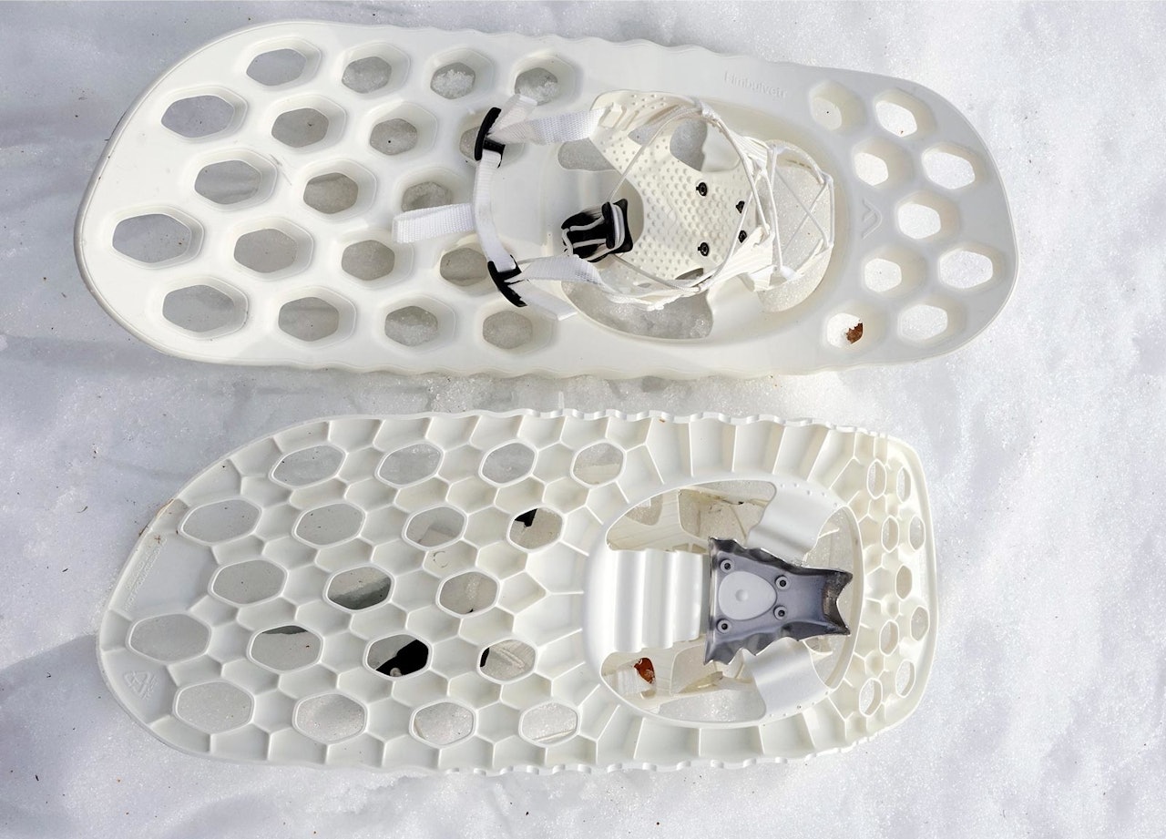 FIMBULVETR RANGR: Testpanelet gledet seg til å teste de norske trugene, men ble dessverre noe skuffet. Fimbulvetr Rangr truge til test i snøen