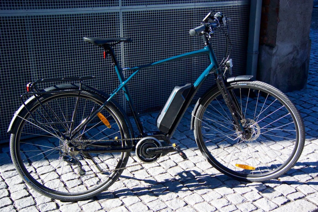 KOMPLETT: GT E Traffic har alt på plass.  test GT E Traffic elsykkel