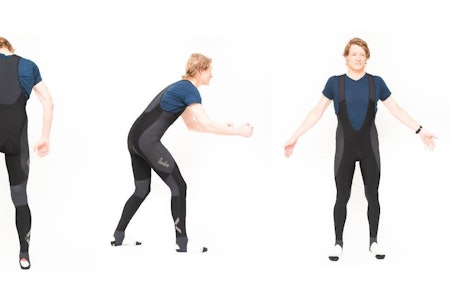 FLATTERENDE: De forskjellige panelene på Isadore-buksen strammer på de riktige stedene. Foto: Henrik Alpers Isadore Thermoroubaix tights