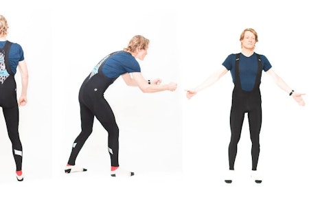 UTEN PUTE: Mille GT-buksen fra Assos er ganske varm, veldig komfortabel, men ikke vindtett. Foto: Henrik Alpers Assos Mille GT tights