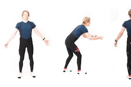 MED LOMMER: Santini-buksen har nettinglommer både på lårene og på ryggen. Foto Henrik Alpers Santini Gravel tight