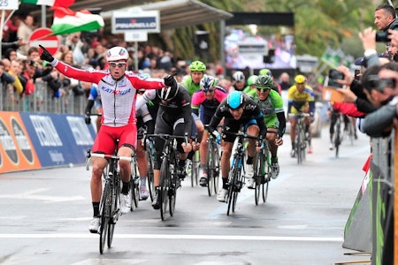HISTORISK: Alexander Kristoff ble den første nordmannen til å vinne et av sykkelsportens monumenter, da han vant Milano-Sanremo i 2014. Foto: Cor Vos HISTORISK: Alexander Kristoff ble den første nordmannen til å vinne et av sykkelsportens monumenter, da han vant Milano-Sanremo i 2014. Foto: Cor Vos